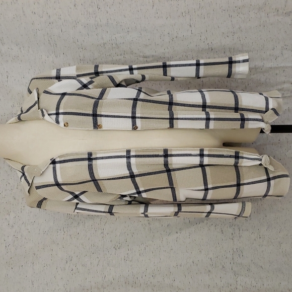 CTME Sweaters - Plaid Button-up Cardigan